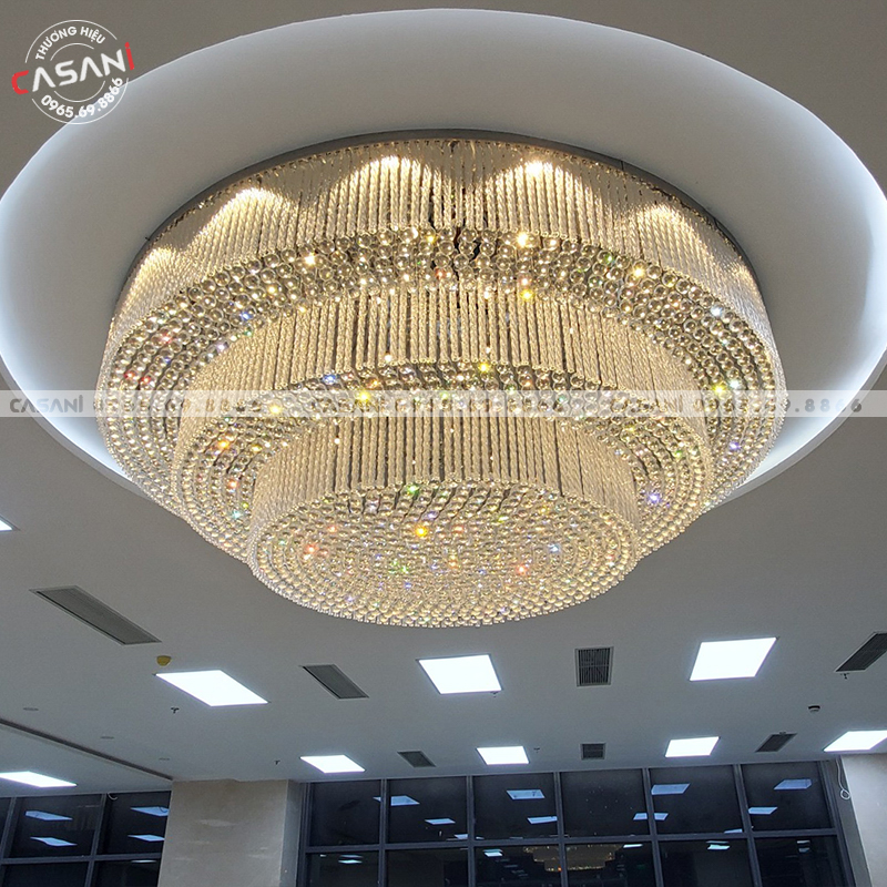 Đèn mâm pha lê thiết kế CMTK-131