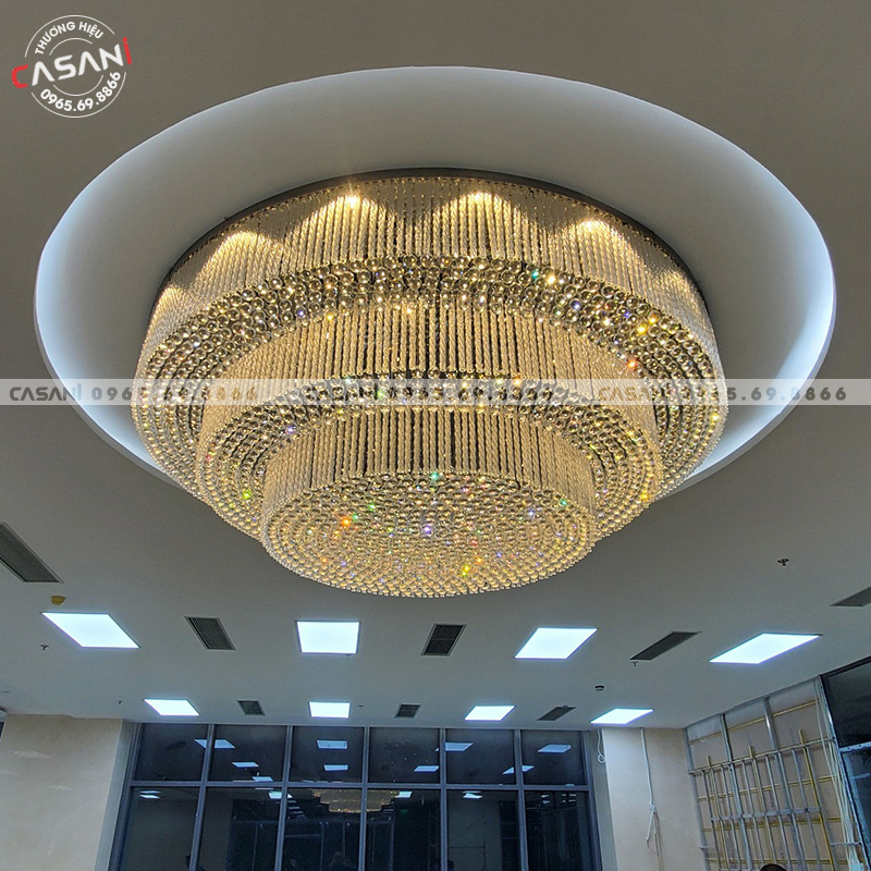 Đèn mâm pha lê thiết kế CMTK-131