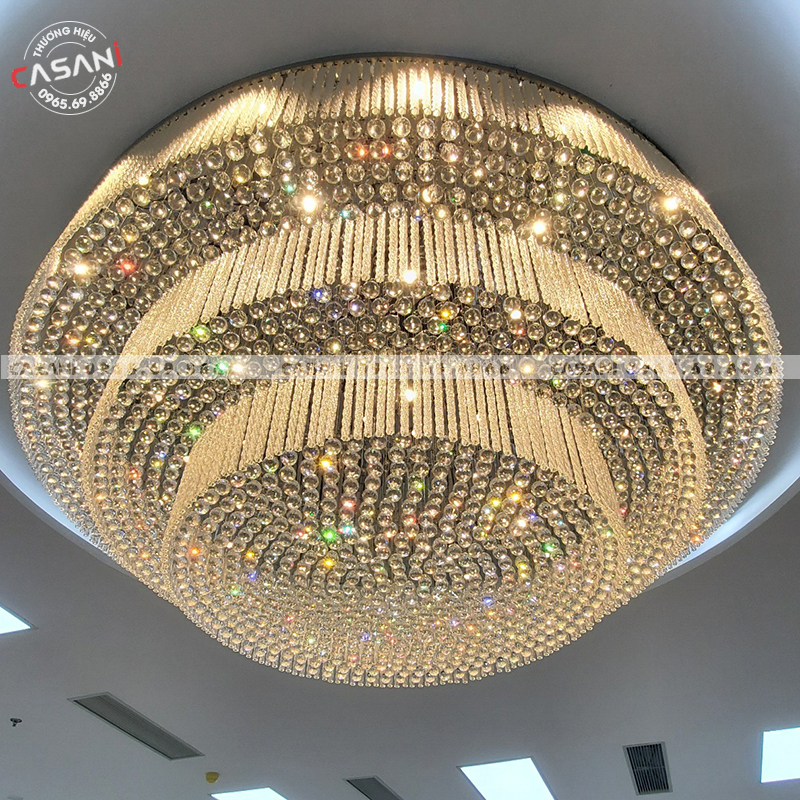 Đèn mâm pha lê thiết kế CMTK-131