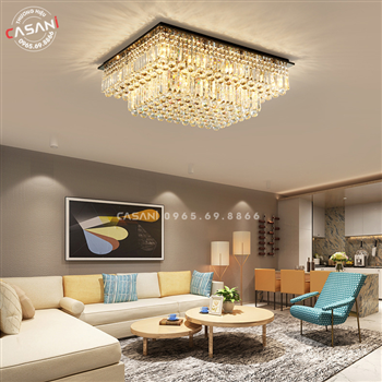 Đèn mâm pha lê áp trần MTK-153V