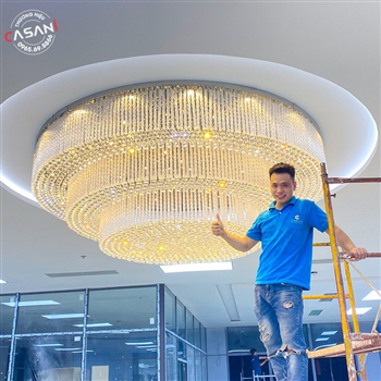 Đèn mâm pha lê thiết kế CMTK-131
